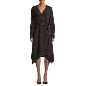 NWT LEA & VIOLA Women’s Floral Print Wrap Dress
